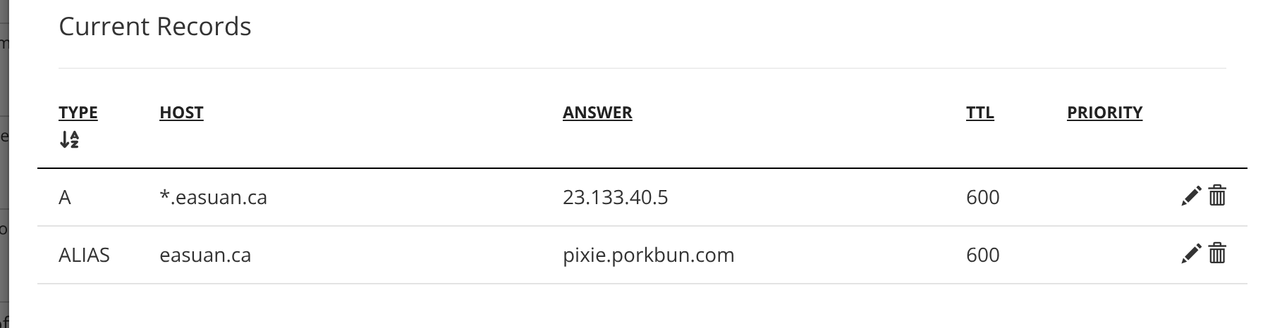 Porkbun Control Panel (List)