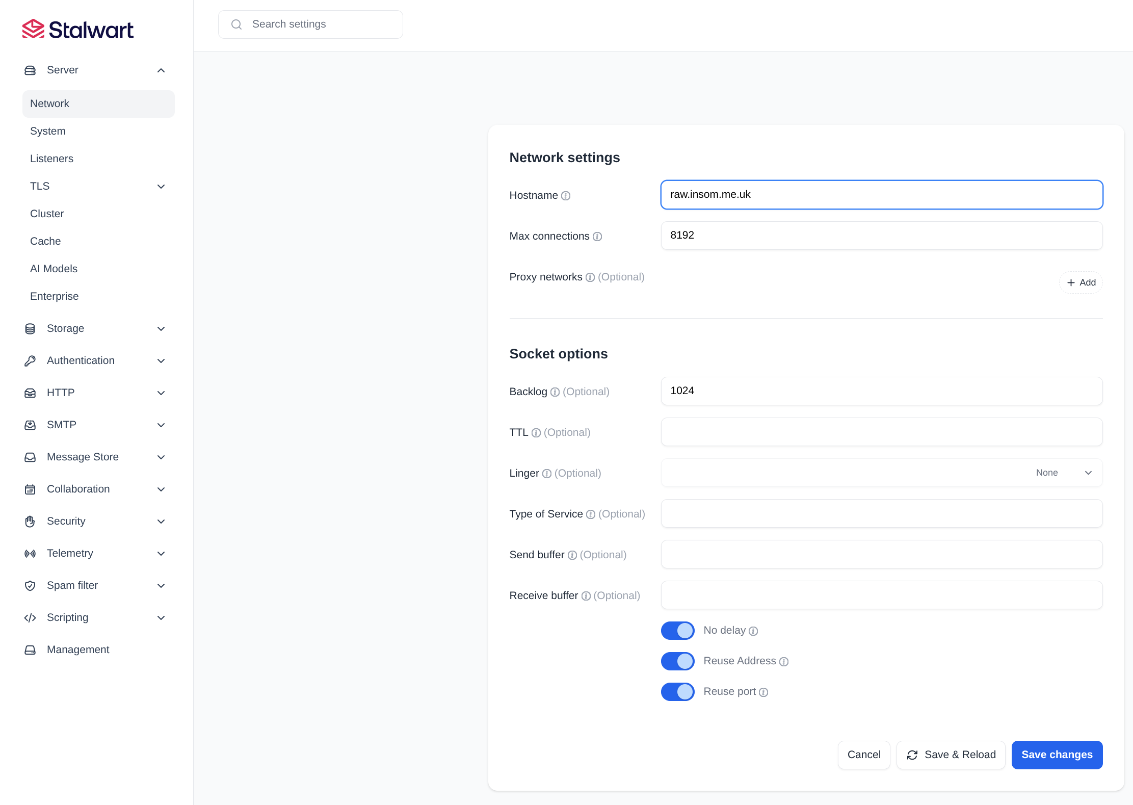 Setting the hostname