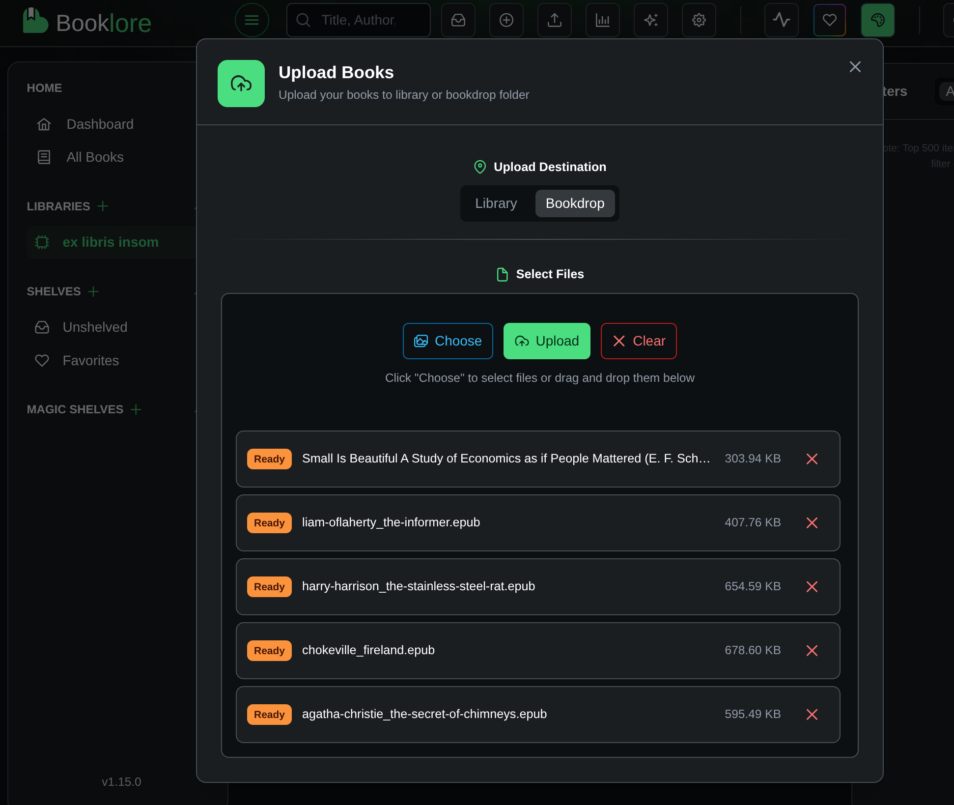Adding to the book drop